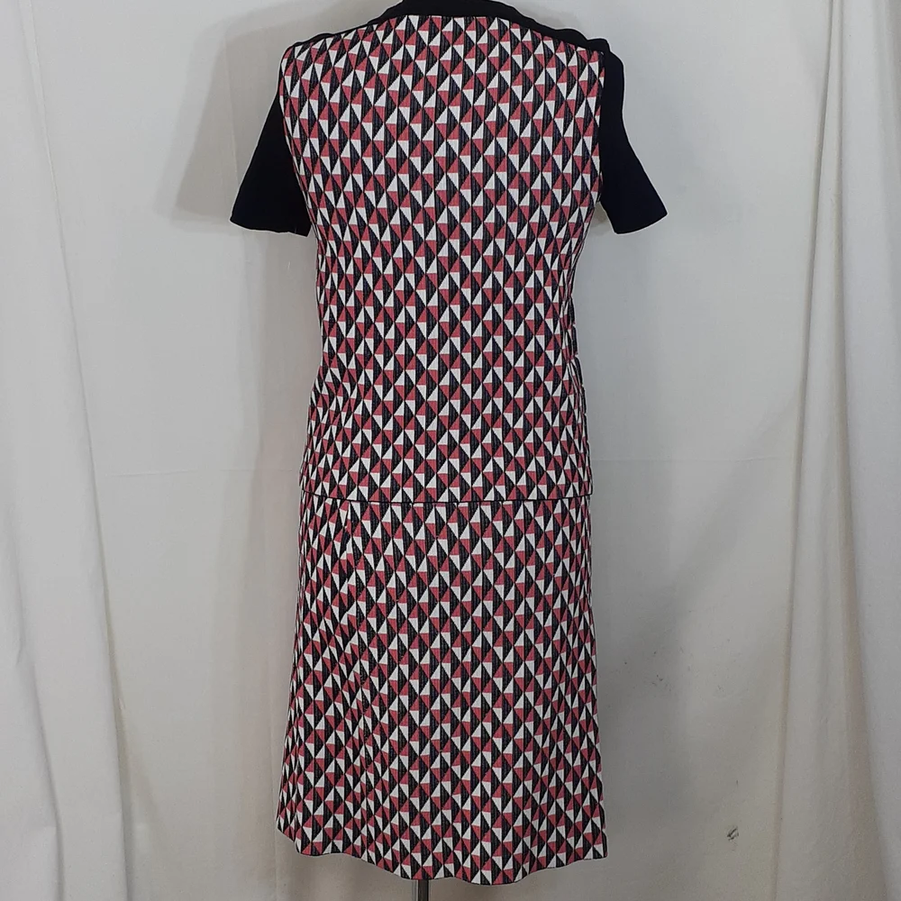 Kate Spade black blue orange and white blouse and matching skirt - Picture 5 of 9